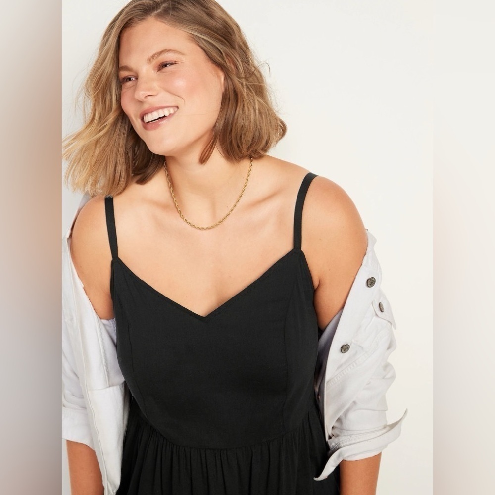 FINAL MARKDOWN! NWT! Black Cami Maxi Swing Dress … - image 5